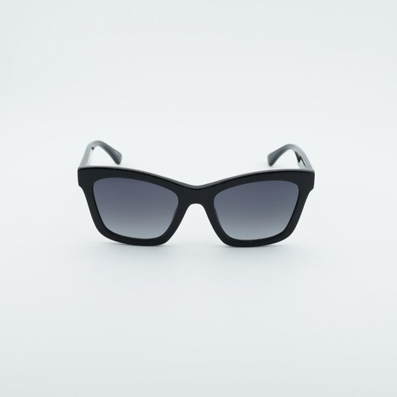 Moschino MOS156/S 0807 9O Sunglasses Black Cat Eye Frame, Grey Lenses main image 5